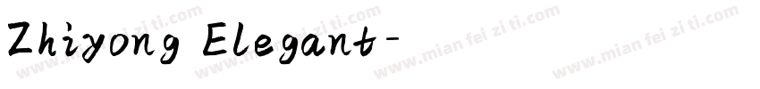 Zhiyong Elegant字体转换